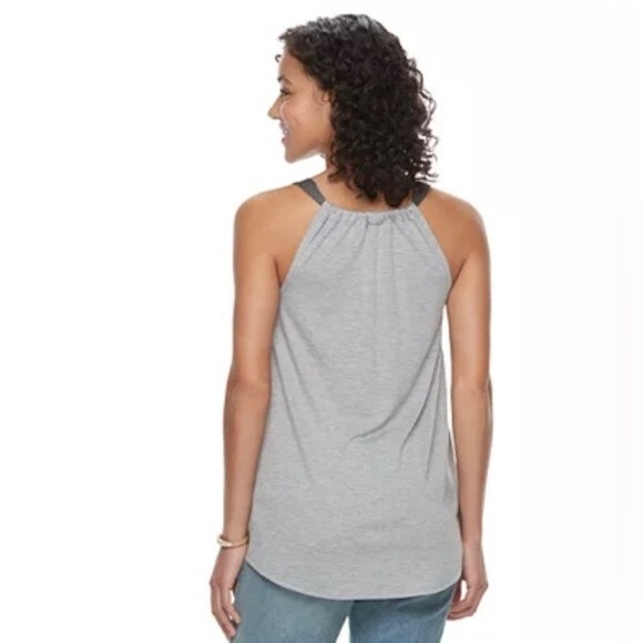 Mixed media racerback floral boho swing tank size small - Picture 3 of 5